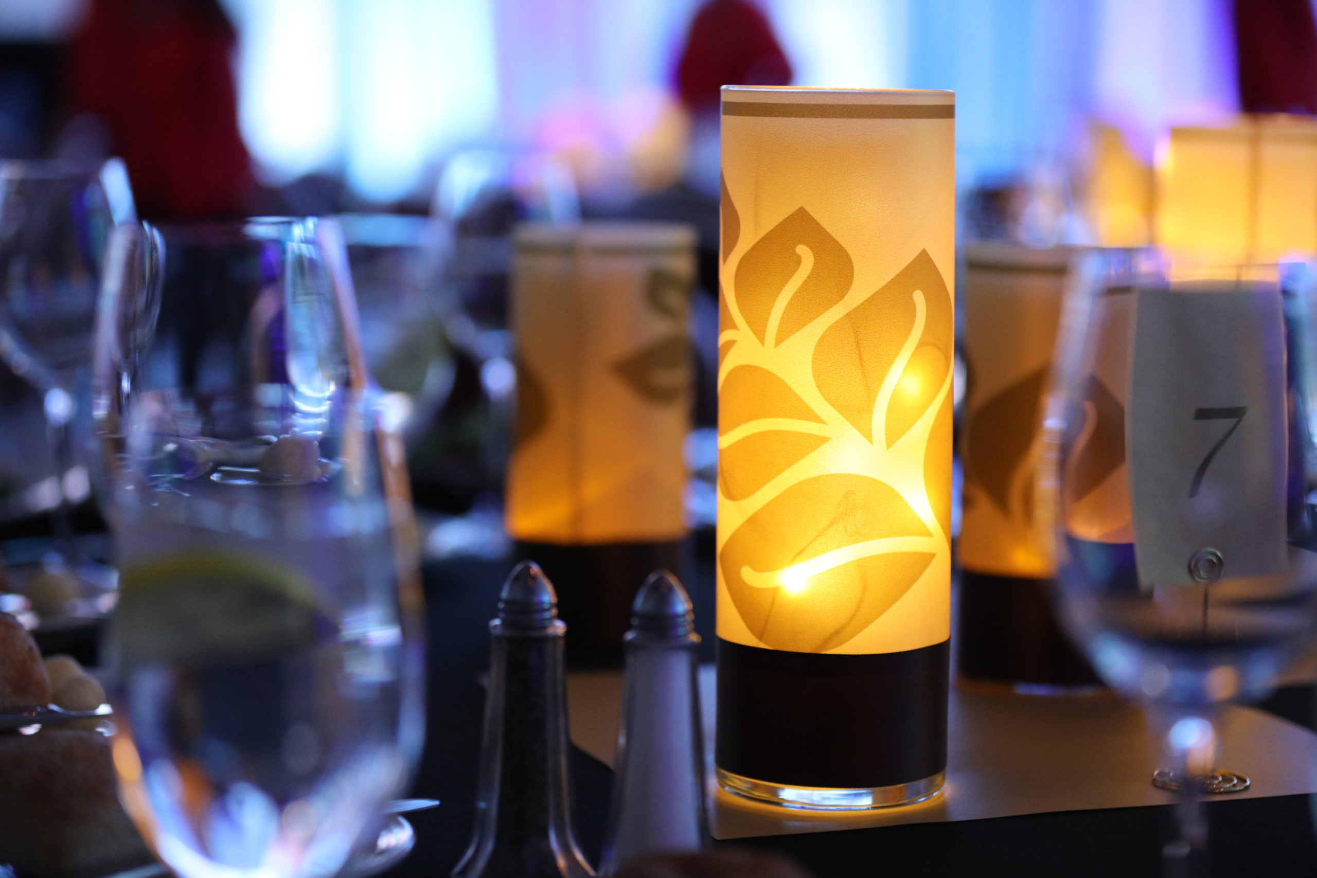 Table settings at New Hampshire's Starry Starry Night